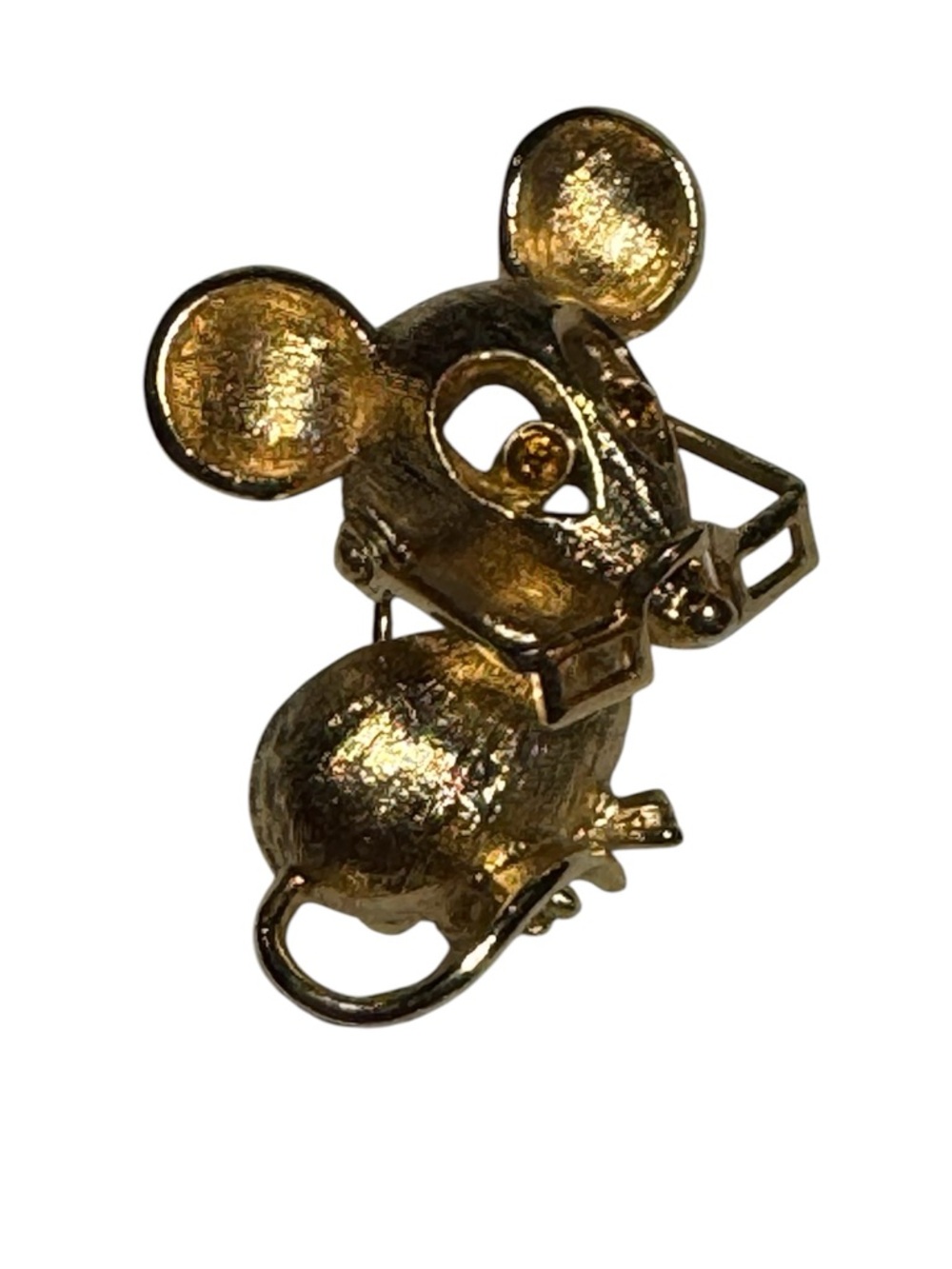 Vintage Avon "Spectacular Mouse" Brooch | Pin | Lapel - Gold Tone